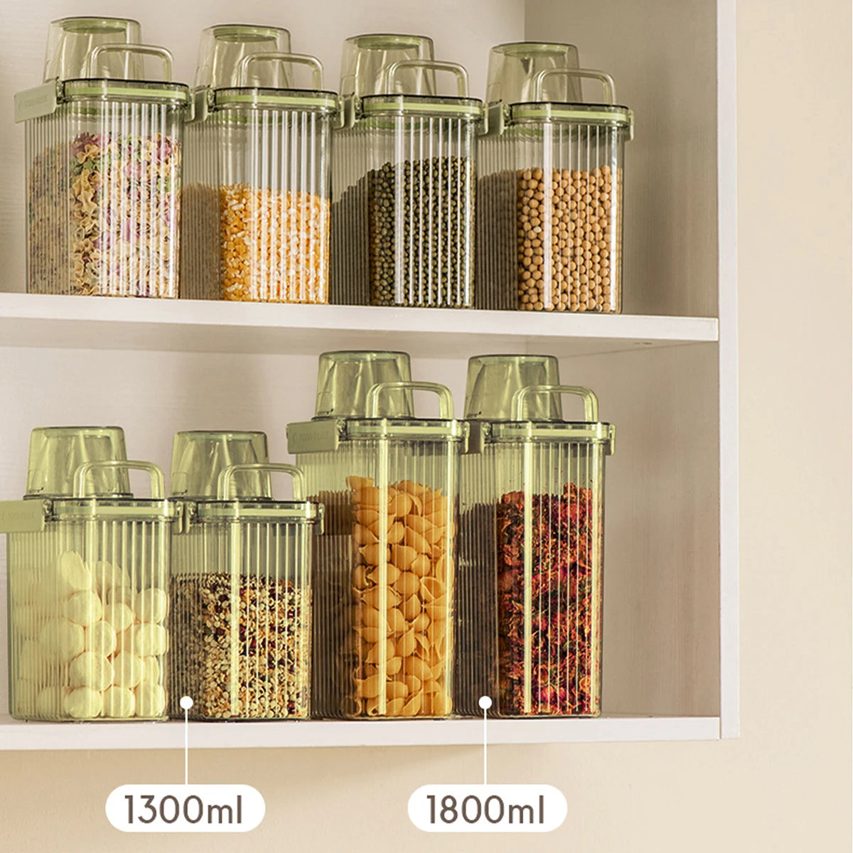 Cereal Containers Storage with Measuring Cup Cereal Dispenser Airtight