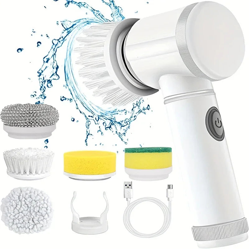 New Electric Spin Scrubber,Bathroom Cleaning Brush Power Scrubber with